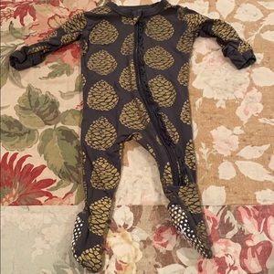 Kickee Pants ruffle zipper footie